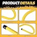 Wettarn 18 Pcs 6" Speed Training Hurdles Durable Agility Training Hurdle Agility Plyometric and All Purpose Equipment for Athletes, Soccer, Basketball(Yellow)