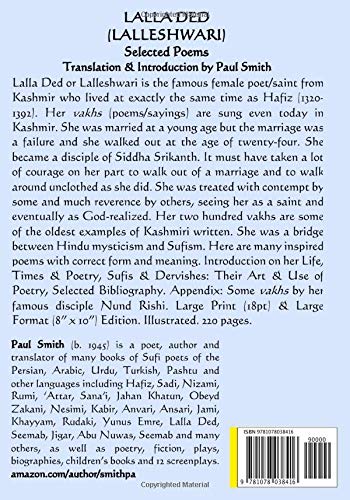 LALLA DED (LALLESHWARI) Selected Poems: (Large Print & Large Format Edition)