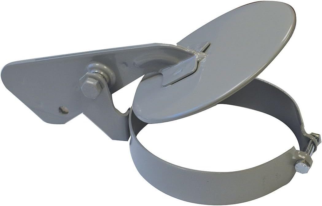 Anthes 11021 Exhaust Rain Cap, 6 x 6-1/8 in., Gray