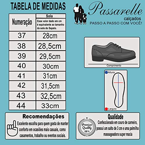 Sapato Social Masculino Sapatoterapia New York Conforto Bico Redondo Super Comfort Couro 30310 - Pre