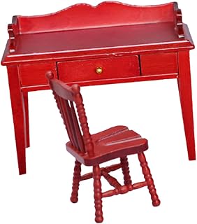 ibasenice 1 Conjunto De Mesa E Cadeira De Simulação Acessórios Ao Ar Livre Mobília Ao Ar Livre Decoração Ao Ar Livre Escrivaninha Em Miniatura Cadeira De Mesa Conjunto Em Miniatura Modelos