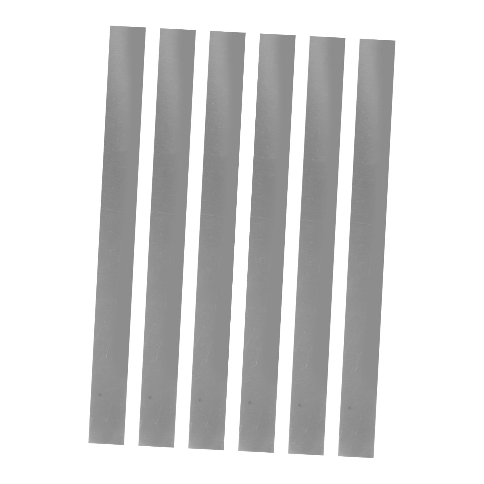 SEWACC 6pcs Silver Electroplating Nickel Board Pure Copper Zinc Rods Copper Copper Strips