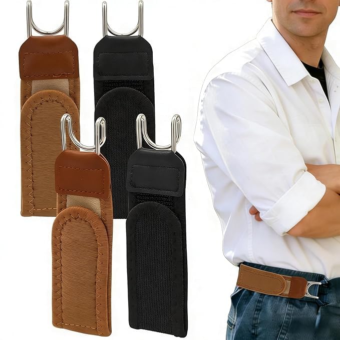 4PCS No Buckle Belt for Men, Buckle Less Belt for Men, Elastic Belt for Men Adjustable Stretch Waistband for Work, Casual, or Outdoor Use-picture-45