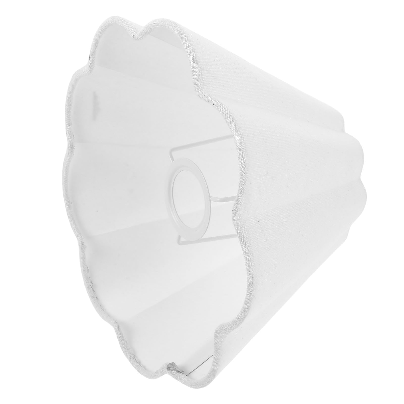 HOMSFOU Abat-jour Tambour en Tissu Blanc pour Lampe de Bureau et Lampadaire, Abat-jour de Remplacement Polyvalent, Diffuseur de Lumière Douce pour Décoration Intérieure, Style Rustique,