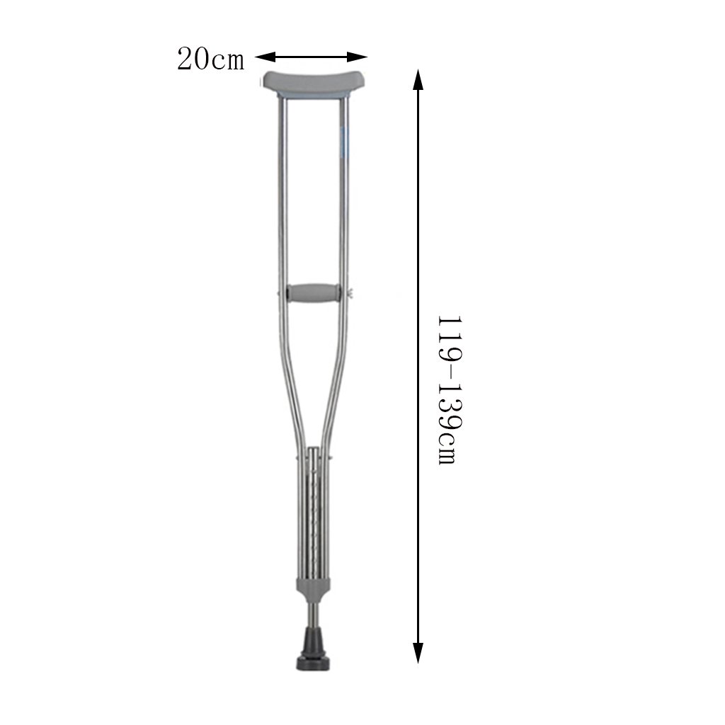 Kule dla dorosłych Pod pachami dla niepełnosprawnych Kule/laski dla osób niepełnosprawnych z swobodnie zwijanymi sprężynami Regulowany zakres 99-154 cm Idealne do podróży lub pracy (podwójne) Lucky