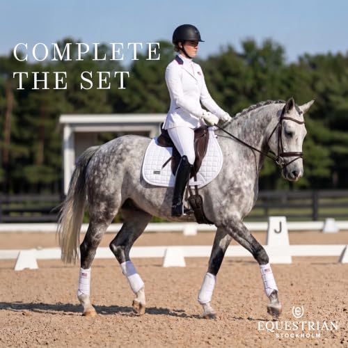 Equestrian Stockholm Horse Brushing Boots, 3D Mesh | Breathable 3D mesh horse brushing boots with reinforced PU strike zone guards. Lightweight horse leg protectors for comfort - Image 3