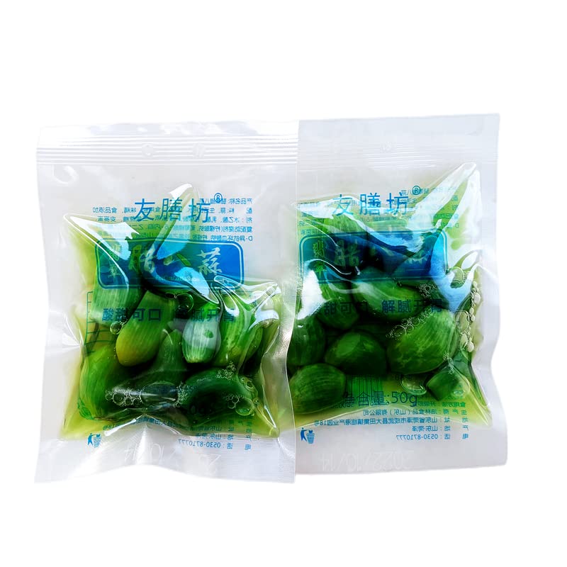 Laba ajo verde esmeralda, ajo dulce y agrio, encurtidos especiales en