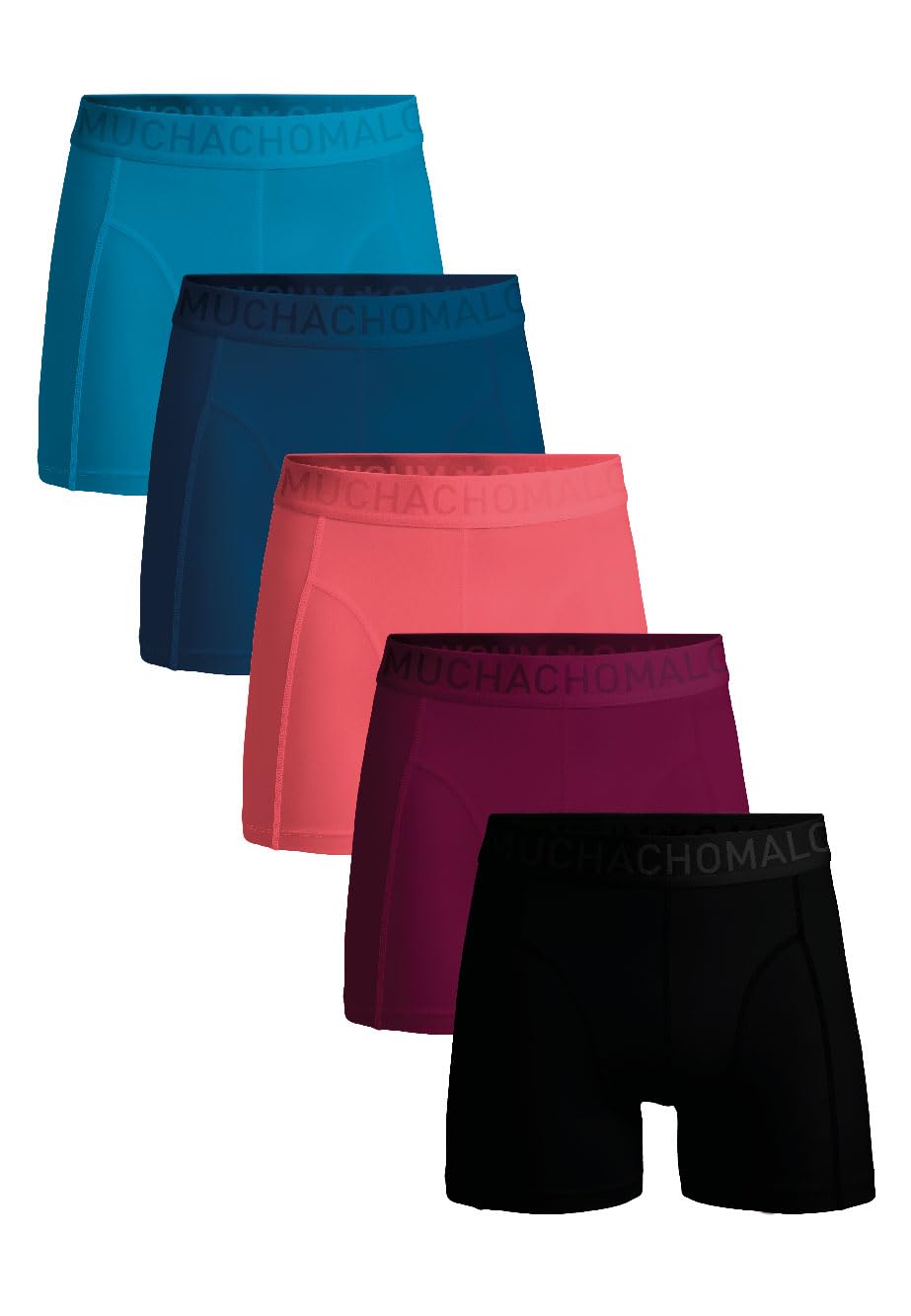 Muchachomalo Calzoncillos para Hombre, Ropa Interior Lisa de Algodón para Hombre, Pack de 4 Unidades, Bóxers Lisos de Corte Clásico con Cintura Elástica