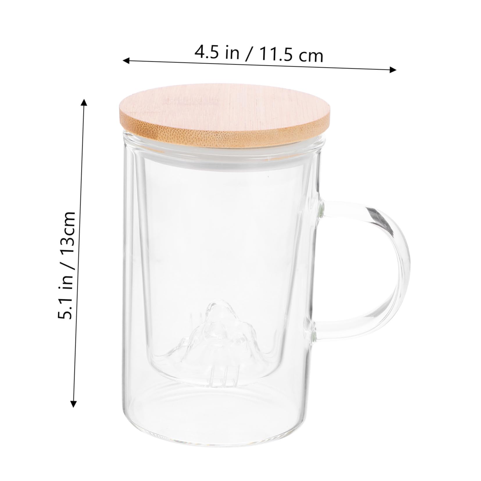 SOLUSTRE Tea Cup Office Tea Infuser Mugs Cup Teacups Strainer Filters Lids Infuser Mug with Steeper Glass Teacup