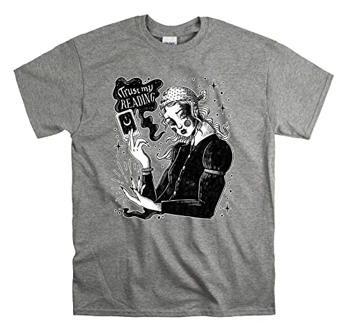 T-shirt Tarot imprimé mode ésotérique haut gris taille M unisexe