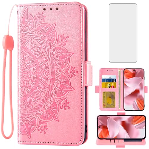 Coque Google Pixel 9 et 9 Pro Asuwish Étui Portefeuille avec Verre Trempé