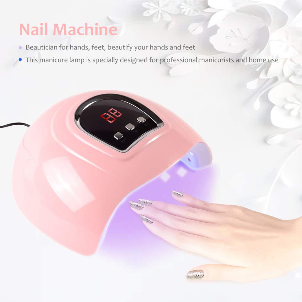 Irfora 54W Nail Lamp Nail Gel Dryer LED UV Curing Machine Fingernail & Toenail Gel Curing USB Nail Art Machine Painting Salon Tool