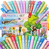 Ölpastellkreide für Kinder, 48er Set im kinderfreundlichen Design, weiche Farben, leicht zu malen, perfekt für Kindergarten, Schule, Kunstprojekte und Hobbymaler, schadstofffreie Farben | Gartenwelt