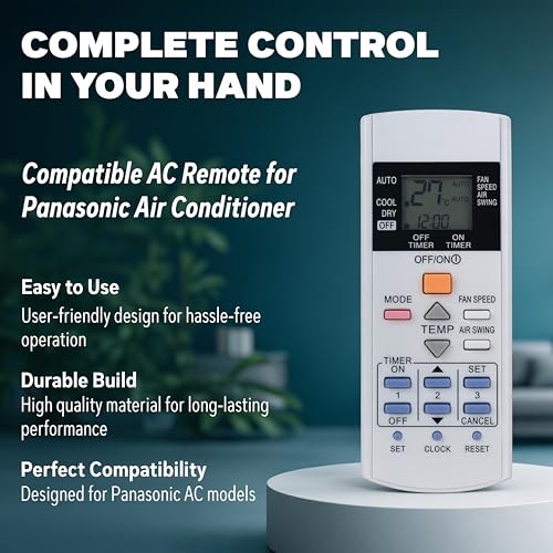 Image of Electronic Spices AC Remote | Compatible with Panasonic AC (Model AC-29) with AAA Batteries