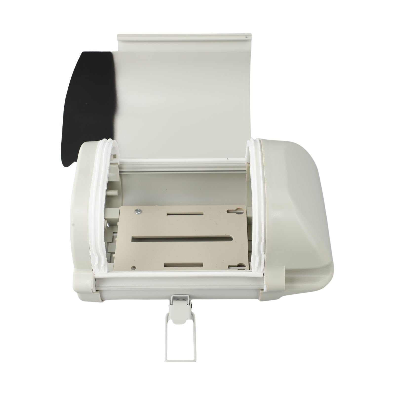 Boîtier de caméra de vidéosurveillance en alliage d'aluminium, résistant aux intempéries, coque de protection avec haute transmission de la lumière, gris (15,2 cm)