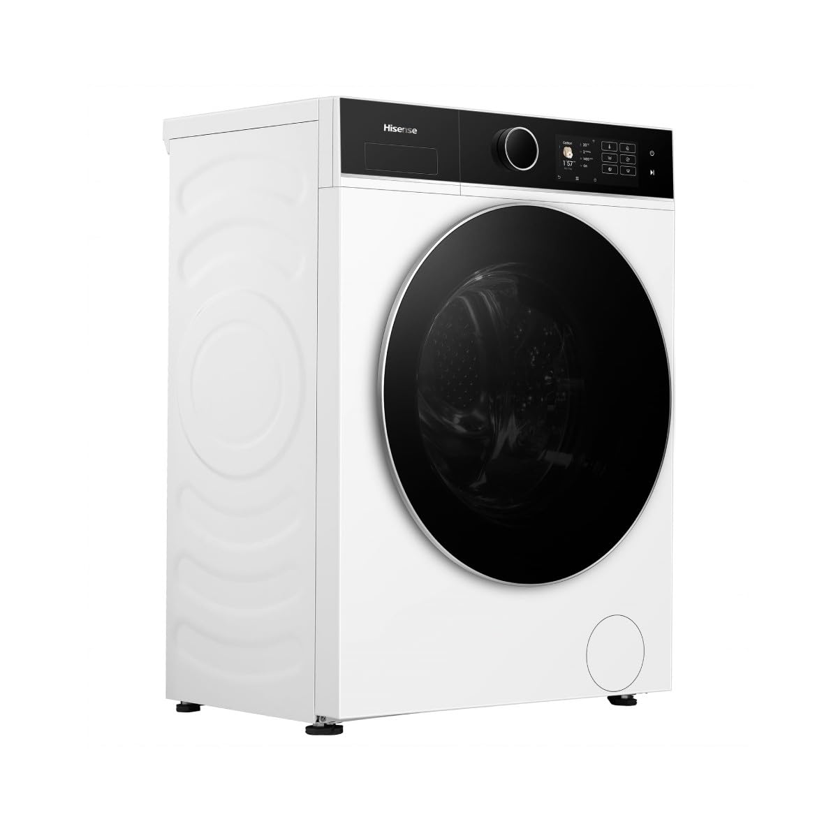 Hisense WD5I8043BWF Waschtrockner Slim Frontlader 8 kg 1400 U/min A Energieklasse Dampf Touch-Display