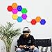Vcwtty Hexagon Lights, Smart LED Wall Lights with Remote, 13 Colors Touch-Sensitive DIY Modular Assembled RGB Wall Panels, Hex Light with USB-Power for Autism, Game Room Decor, Party (10 Pack)
