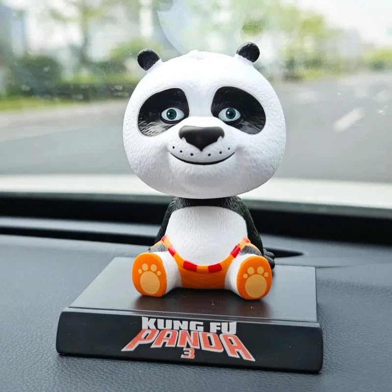 Image of Awestuffs Kung Fu Panda Phone Holder Bobblehead Action Figure for Car Dashboard, Office Desk & Study Table (Pack of 1) (Kung Fu Panda)
