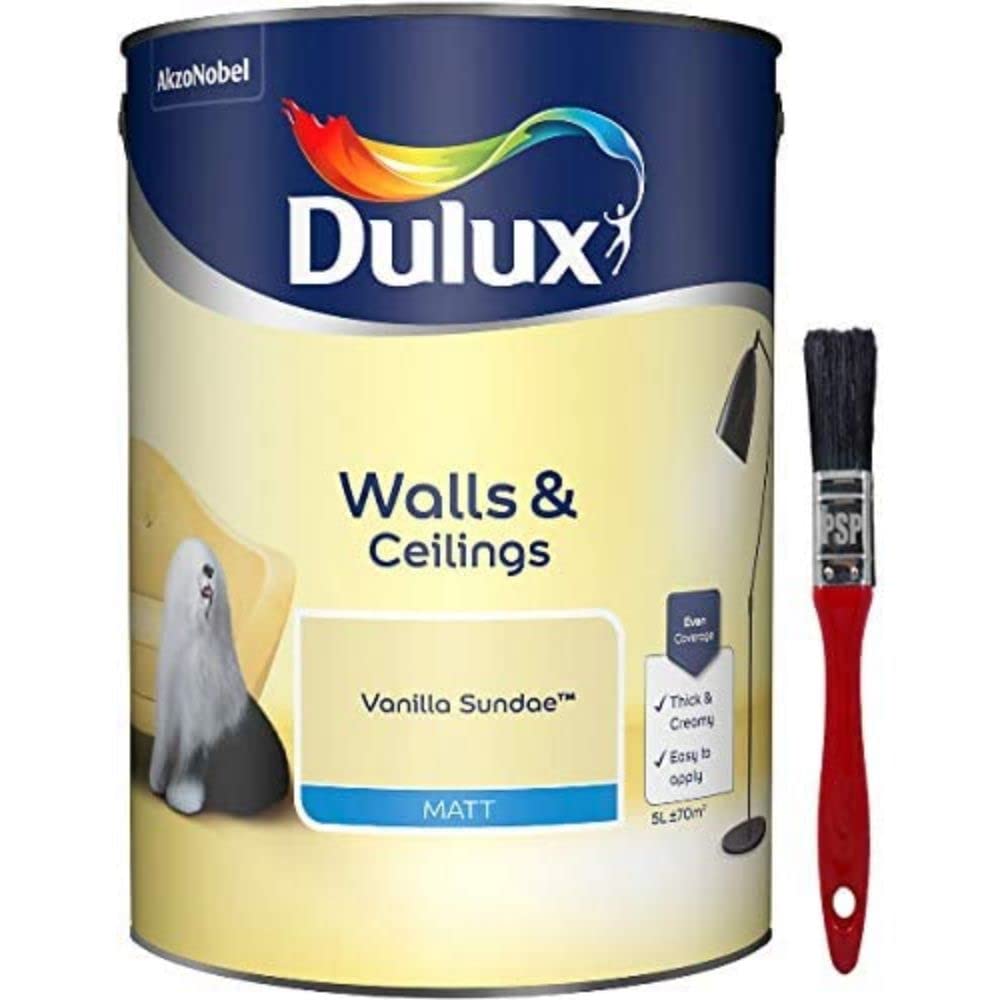 Dulux Yellow Matt Vanilla Sundae, 5L