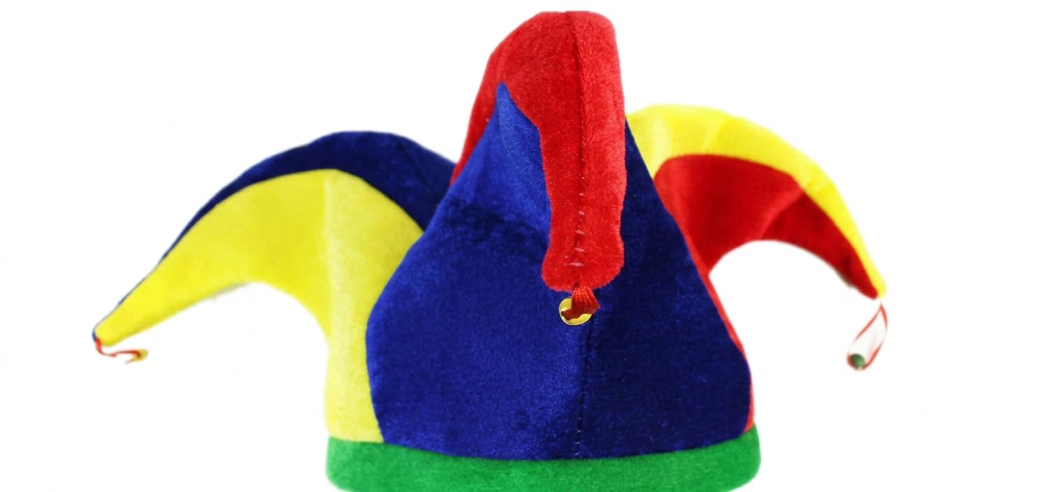 Gubilacrum 1-Piece Clown Head Party Hat for Adults