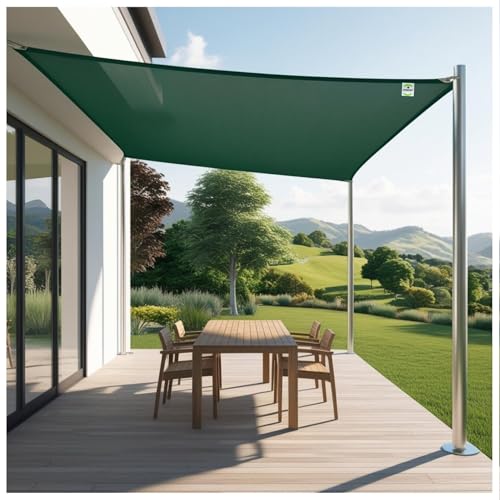 Image of ARMORX Shade Net /Shade Cover for Garden, Greenhouse, Privacy Fencing - UV Stabilized 75% Sun Block with Eyelets Attached for Easy Installation - Green - 10ftx5ft
