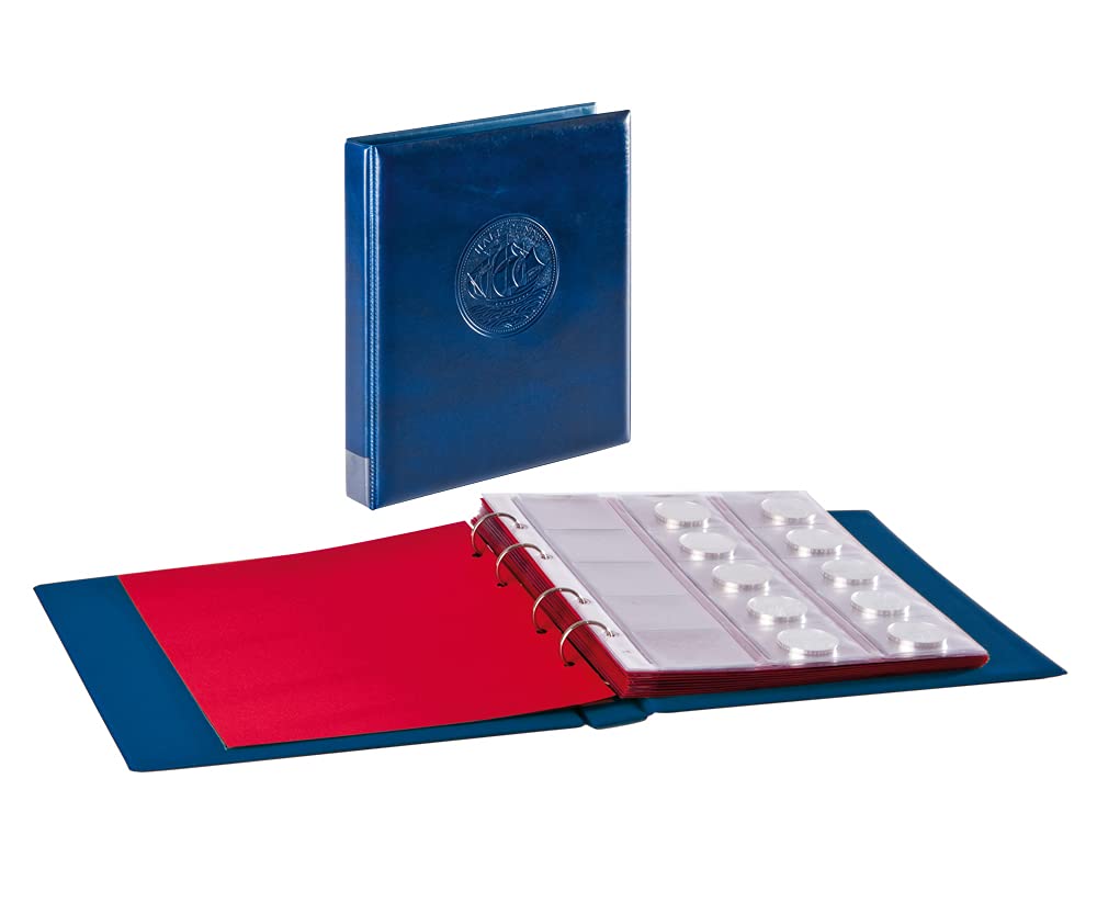 'Half Penny' raccoglitore incl. 10 pagine per monete-azzurro