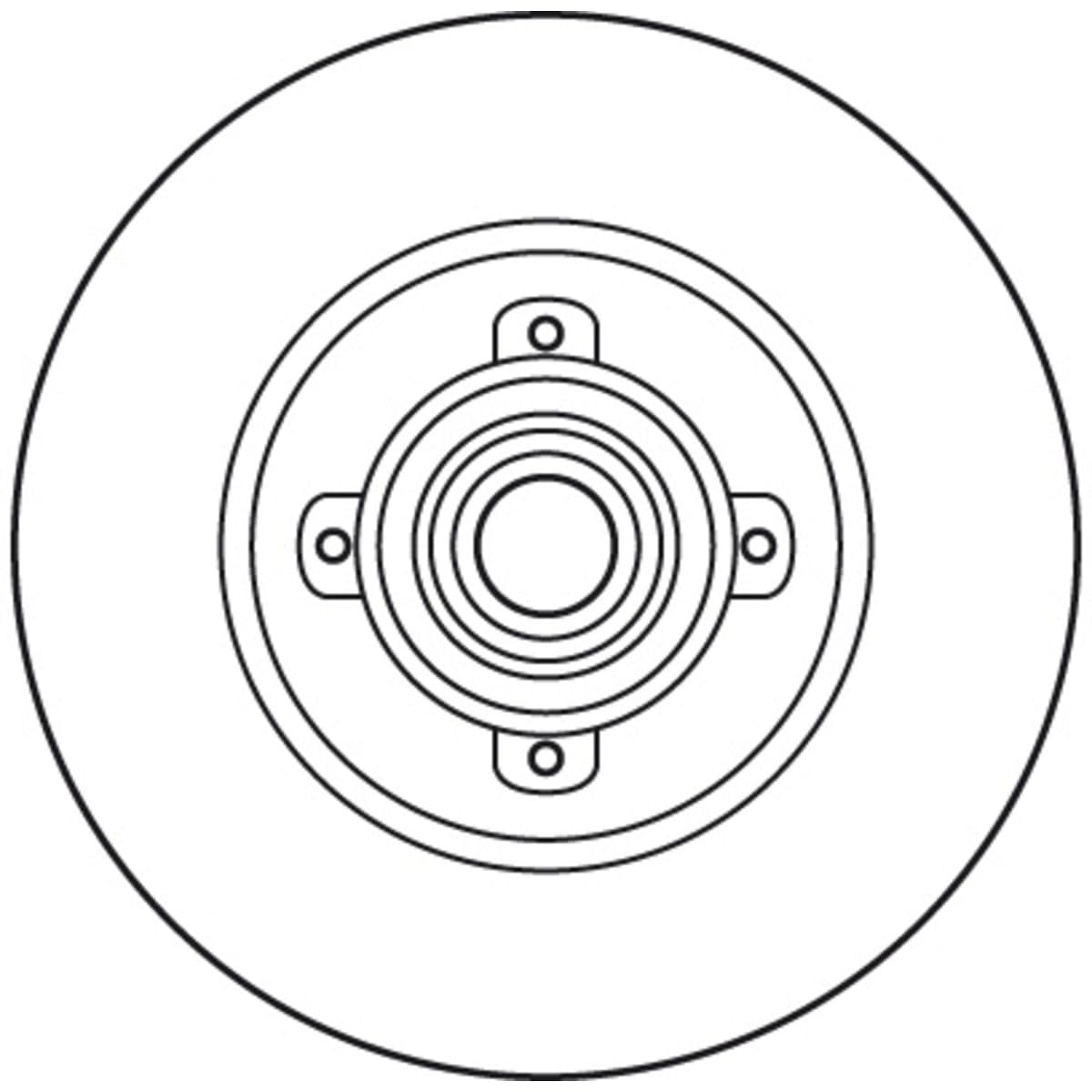 TRW DF6042BS Disque de Frein avec Roulements