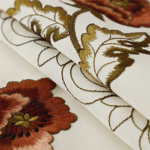 Arzoe Flower Embroidered Lace Cream Tablecloth Luxury Cutwork Table Cloths Cover Rectangular #TOP2