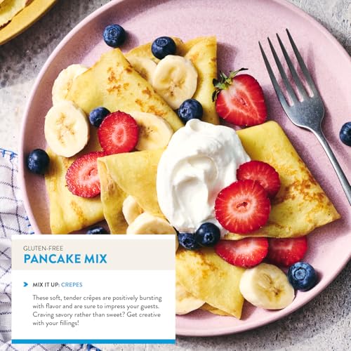 Image of King Arthur Gluten Free Classic Pancake Mix: Fluffy, Delicious Breakfast Delight - Non-GMO, Kosher Certified, 15 oz (Pack of 6) - Makes Perfect Pancakes and Waffles with 21g Whole Grains per Serving