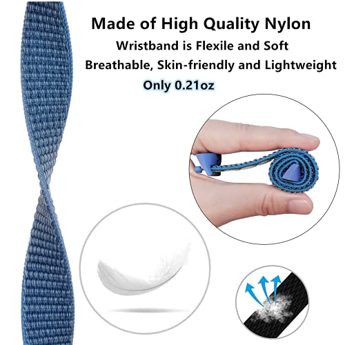 Image of Replacement Kids Band for Gizmo Watch, Breathable Hook Loop Nylon Strap Watch Band with Quick Release Pins Compatible with Verizon Gizmo Watch 2 /1