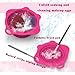 Foldable Silicone Makeup Brush Cleaner Pad Bowl, YalsFTY Portable Mat Scrubber Cleaning Tool for Makeup Brushes (Rose)