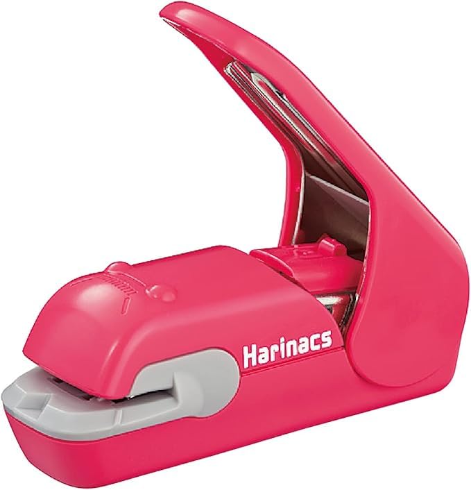 Kokuyo Harinax Press Needleless Stapler 5 Sheets Pink Compact Japan