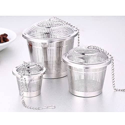 304 Stainless Steel Spice Tea S Hop Steeper Herb Ball Dry Hopping Filter 100mm 70mm