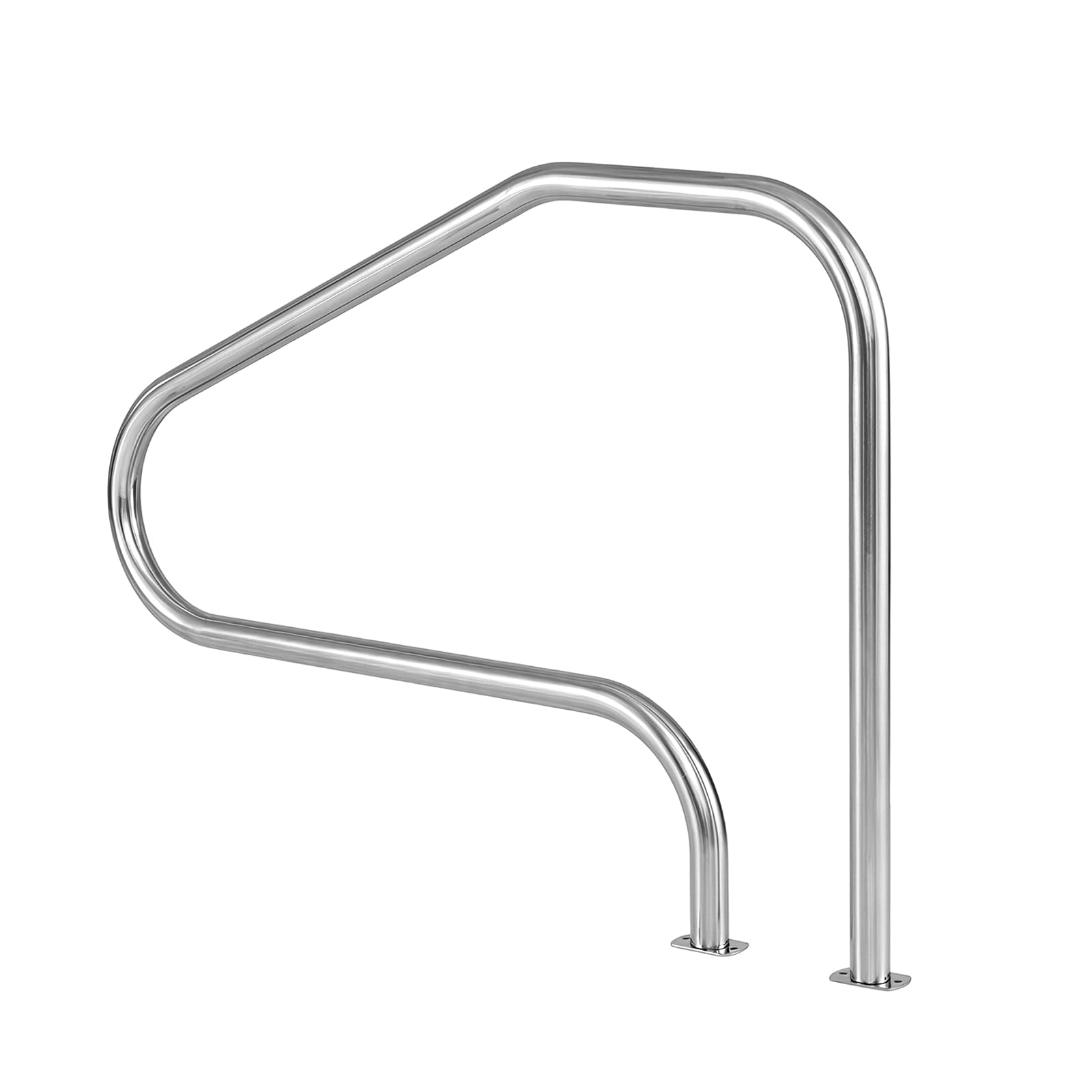 SOARS Rampa Piscina, Mano Corriendo Piscina de Acero Inoxidable (130 X 94 CM,1)