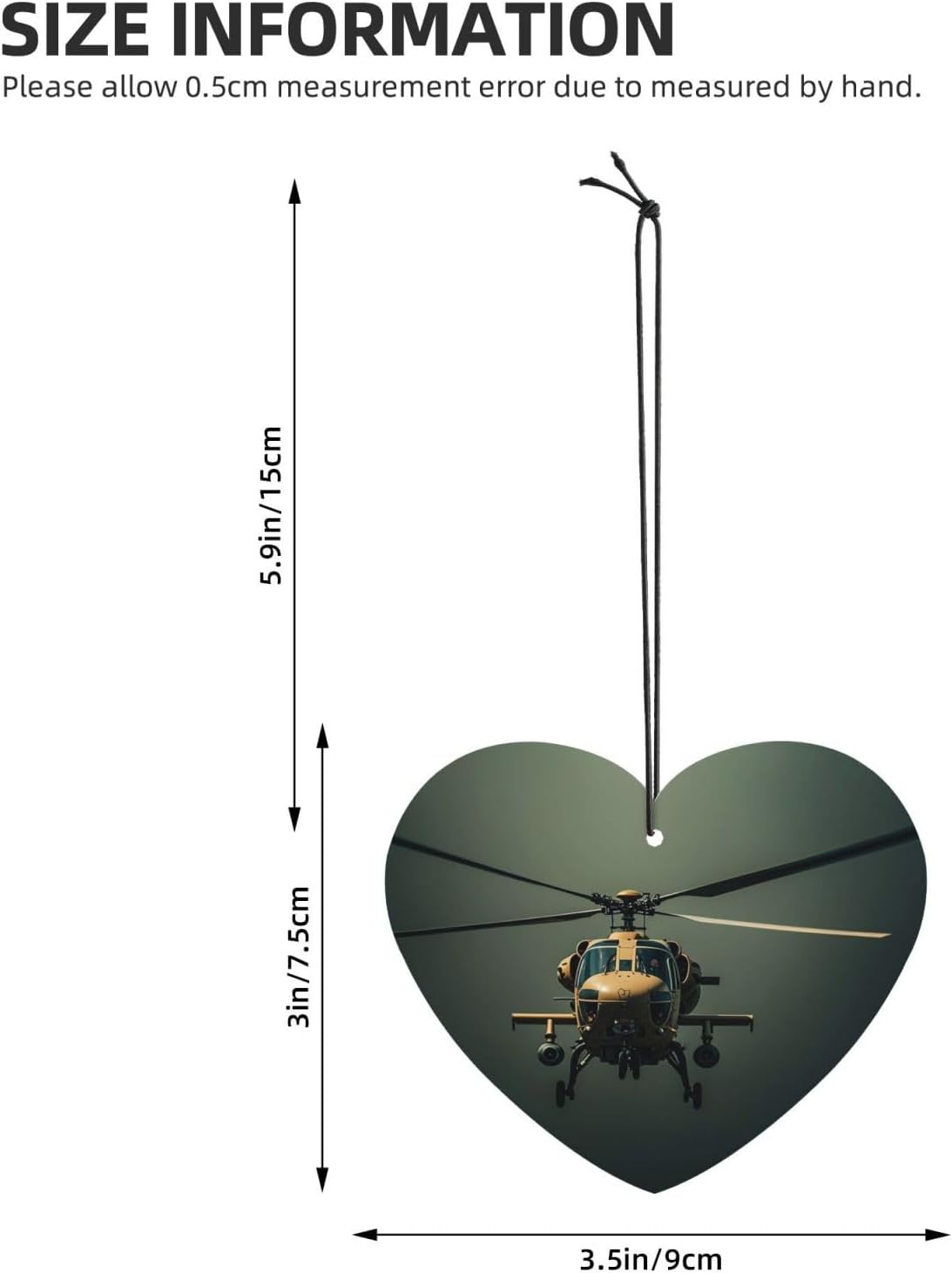Helicopter Car Air Fresheners Cards Set of 4 Pieces, Long-Lasting Auto Aromatherapy Tablets Gifts Car Rearview Mirror Pendant Hanging Scented Cards for Wardrobe Bathroom image 4
