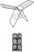 Sama Steel Bundle of Turkish Laundry Racks - Black + Momentum Wooden Cabinet