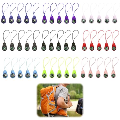 Kit de 45 brújulas botón, mini brújulas en 9 colores