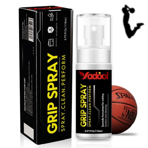 Yadool Sports Shoe Grip Spray Provides Traction & Rejuvenates Soles Multipurpose Grip Spray for Cleaning and Improving Basketball Shoe Grip - Anti Slip & Performance Enhancer - 3.72oz