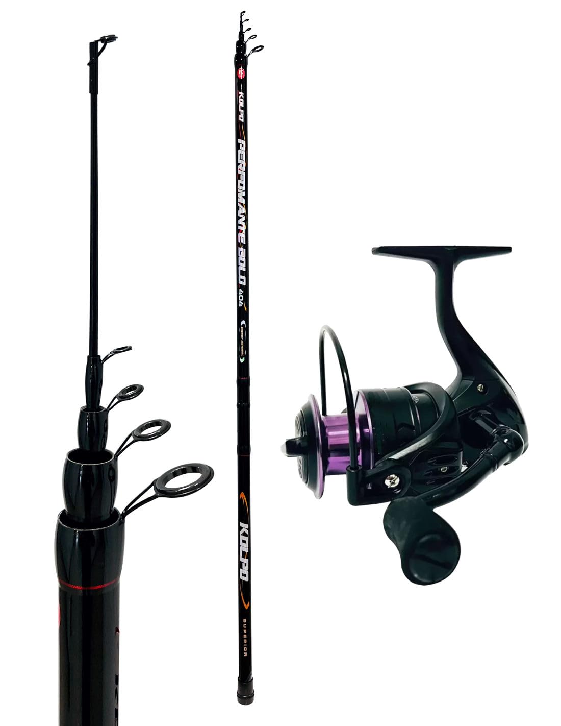 Kolpo kit bolognese in offerta canna da pesca 5 mt con mulinello e filo