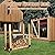 Zhitaoxun 4 Pack Firewood Log Storage Rack Bracket,Indoor Outdoor Adjustable Heavy Duty Powder Coated Steel Holder,Fireplace Wood Storage, Log Holder