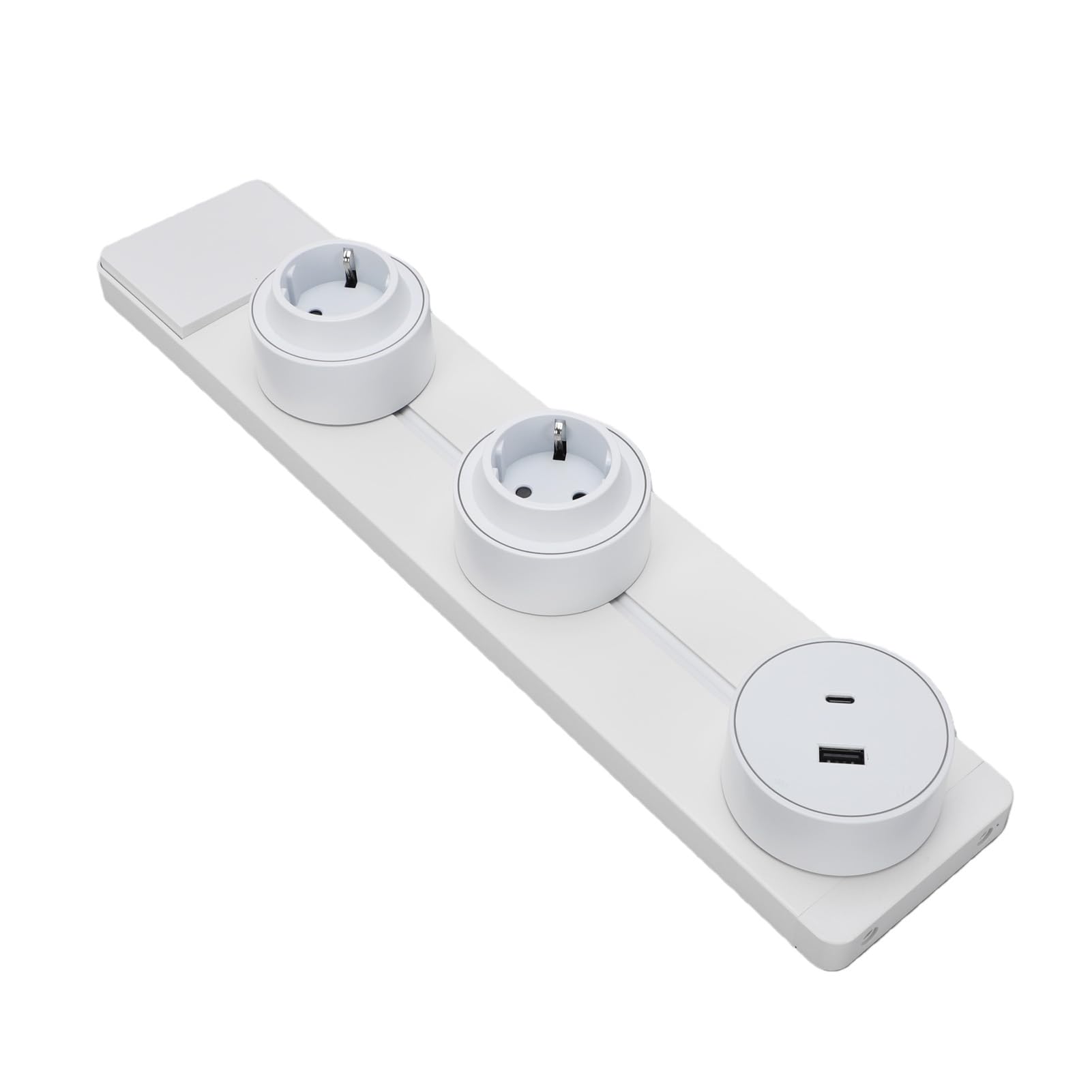 Generic di Binari Multipresa con Porta USB da Cucina per Sottopensile da 40 Cm Design Durevole in Lega di Alluminio per Casa e Ufficio