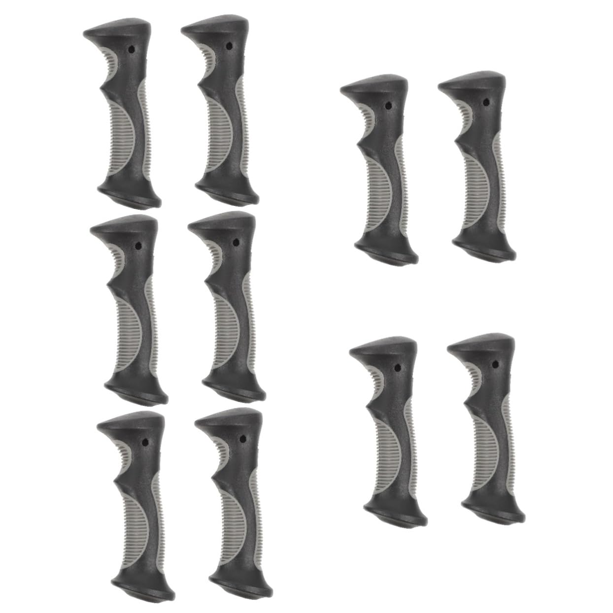 FRCOLOR 5 Sätze Griff Für Trekkingstöcke Aluminium-stielgriff Gehstock Greifer Wanderstöcke Einstellbar Handhaben Alpenstock-griffadapter Runder Wanderstockgriff Plastik Black 2 Stücke * 5
