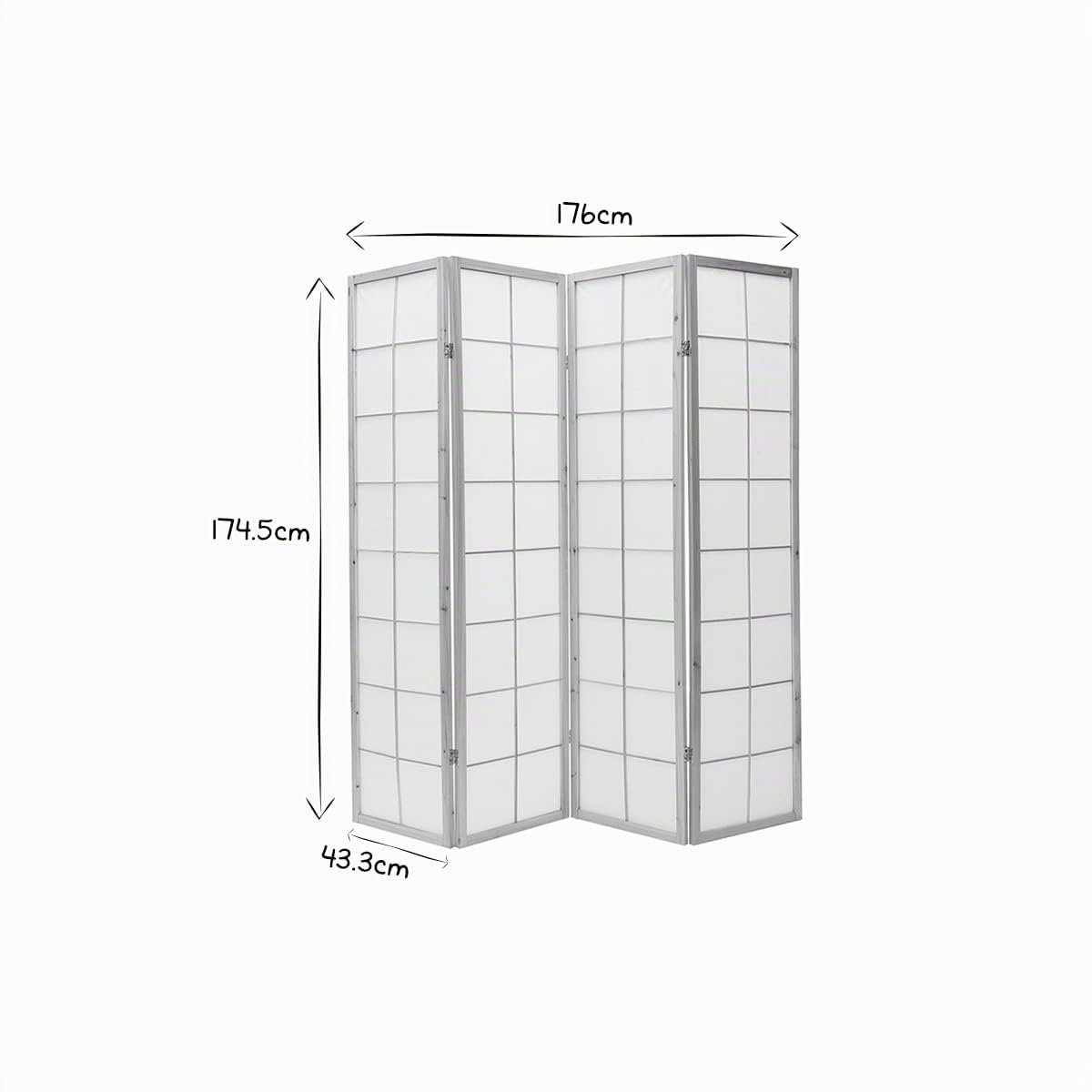 Miliboo Paravent Japonais en Bois et Papier de Riz L176 cm IKUYO
