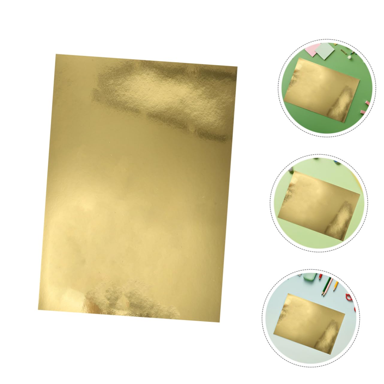 Homoyoyo 60pièces Papier Métallisé Pour Origami Scrapbooking Et Loisirs Créatifs Lot De Papiers Miroir Holographique Pour Bricolage