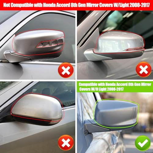 Yumzeco for Honda Accord Side Mirror Cover Cap 2008-2012 8th Gen Right Side by Yumzeco - Used condition - Image 2