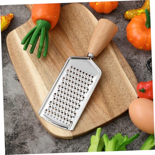 Rallador de Cocina Acero Inoxidable con Mango de Madera miniatura 2