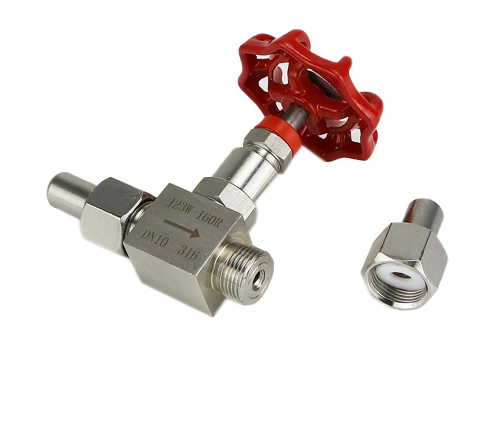 Válvula de carrete de aguja de 1/4" a 1", válvula de globo soldada a tope - Válvula de supresión de alta precisión for herramientas de gas(3/4 In)