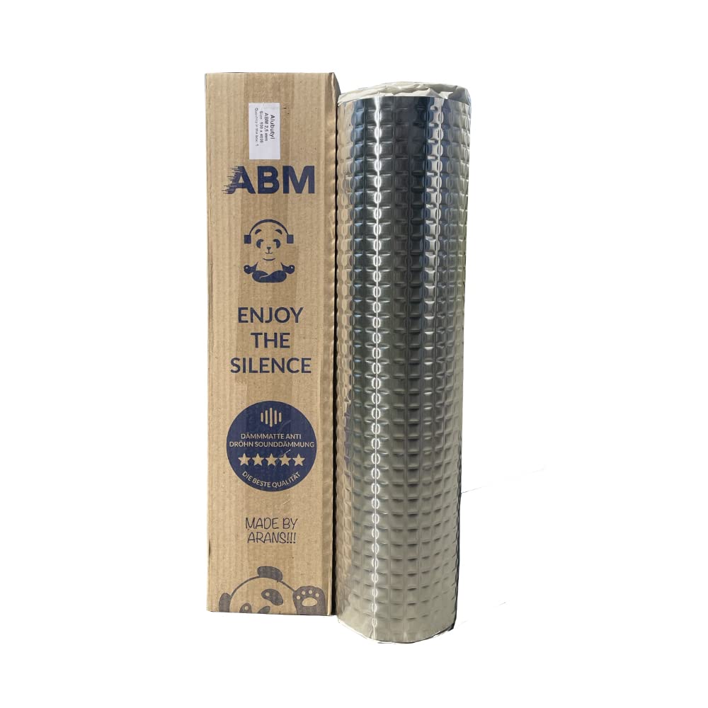 ABM Alubutyl 2,5 mm 50 cm x 400 cm = 2 m² Tapis isolant autocollant, tapis anti-battement, isolation voiture