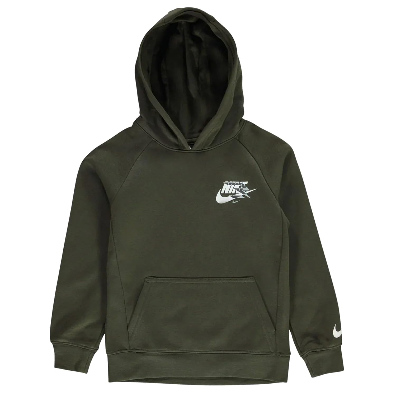 Nike 3Brand Felpa da Ragazzi con Cappuccio Small Mashup Verde