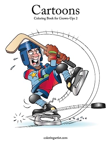 Cartoons Coloring Book for Grown-Ups 2 (Volume 2)